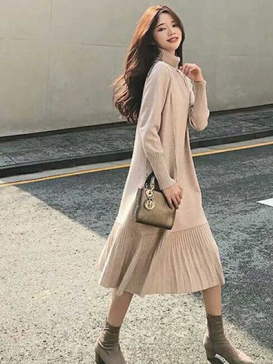 

LULU & SKY A-Line Dress, Beige