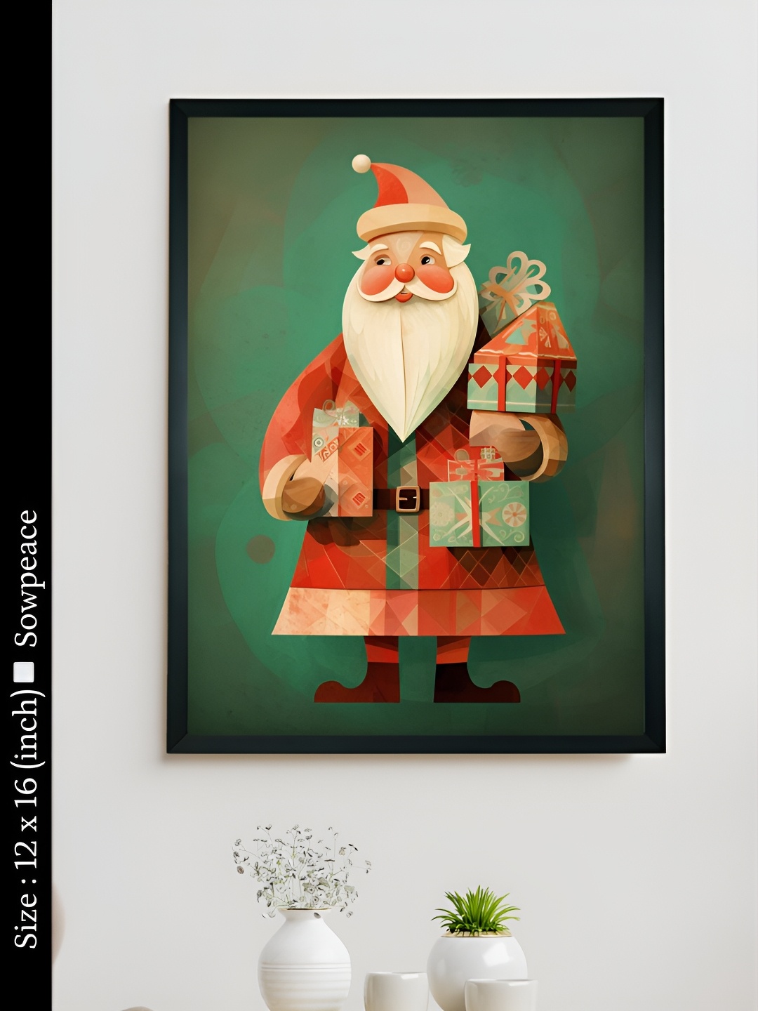 

SOWPEACE Green & Orange 1 Piece Canvas Other Wall Photographs