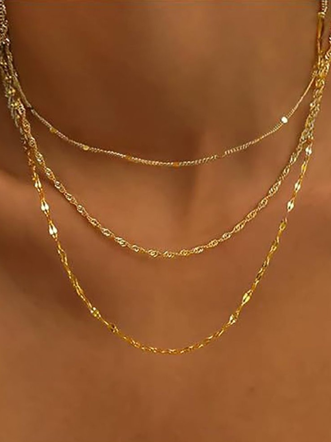 

StyleCast x Revolte Stainless Steel Gold-Plated Layered Chain