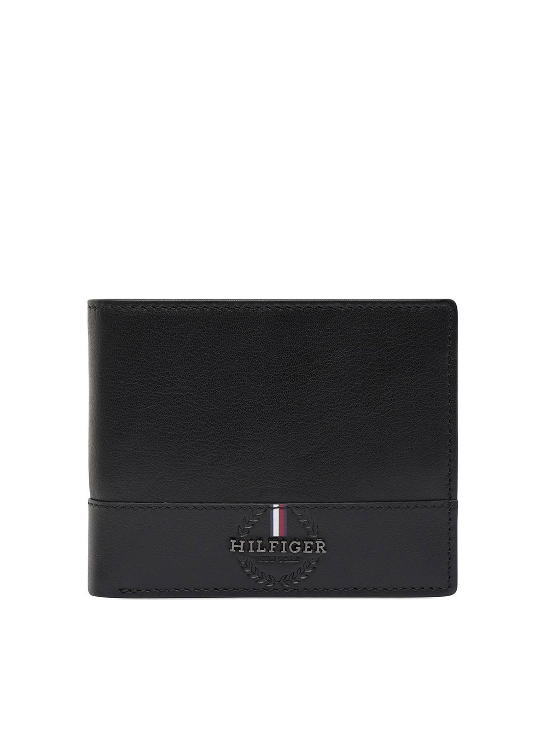 

Tommy Hilfiger Men Leather Two Fold Wallet, Black