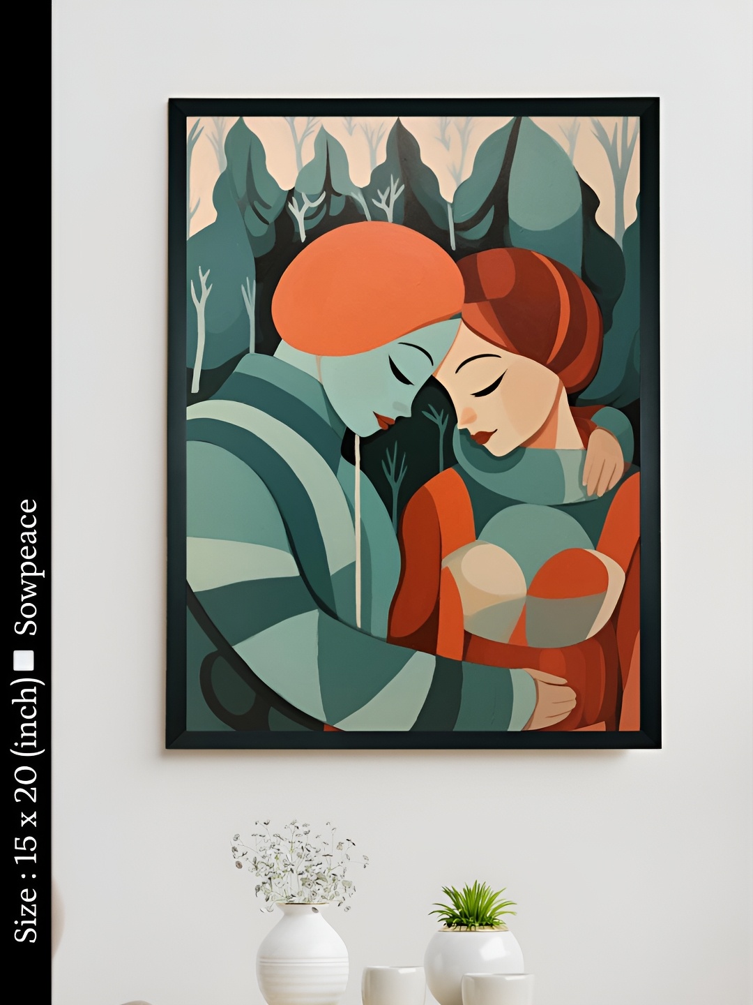 

SOWPEACE Green & Orange 1 Piece Canvas Other Wall Photographs