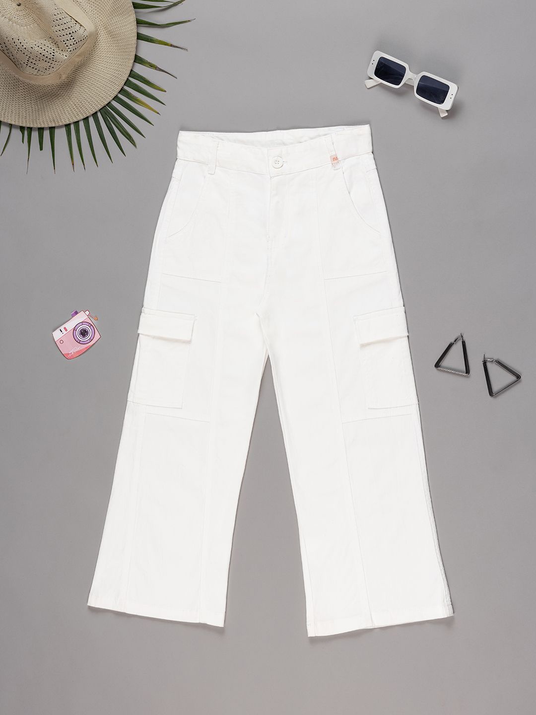 

Purple United Kids Girls Trousers, White