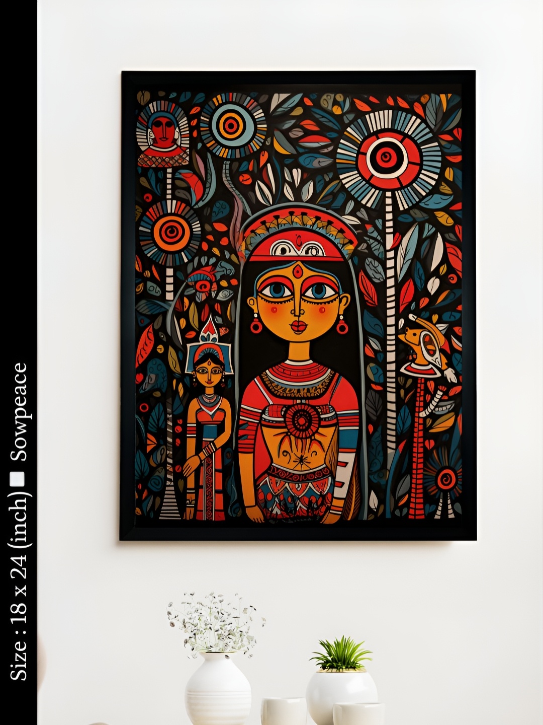 

SOWPEACE Orange & Red 1 Piece Canvas Abstract Wall Photographs