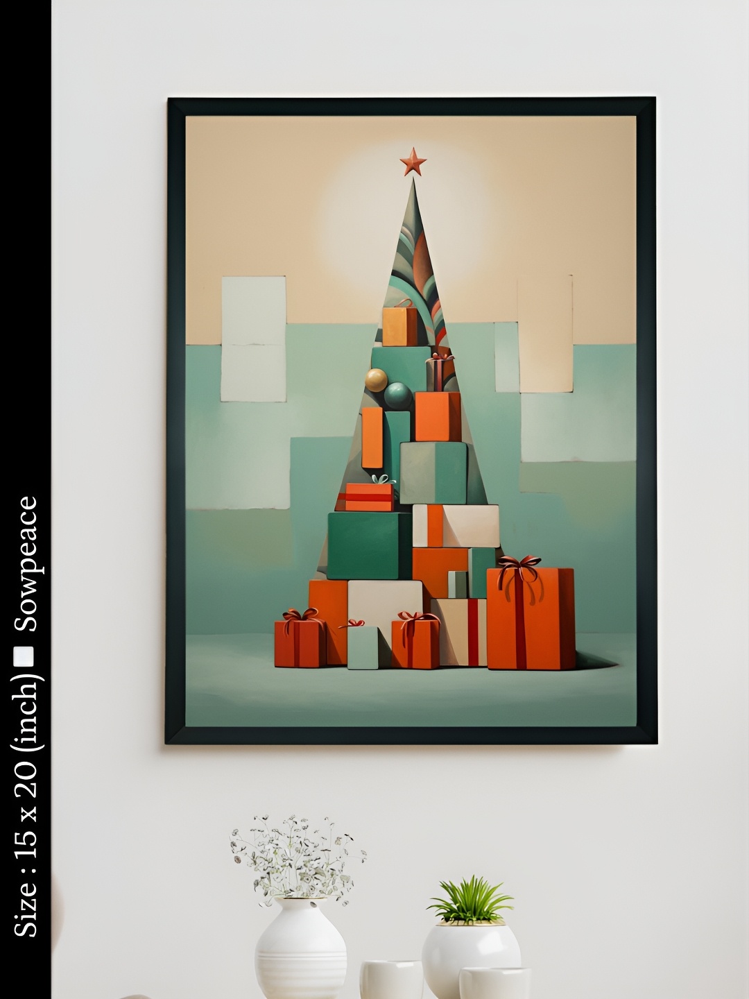 

SOWPEACE Green & Red 1 Piece Canvas Other Wall Photographs