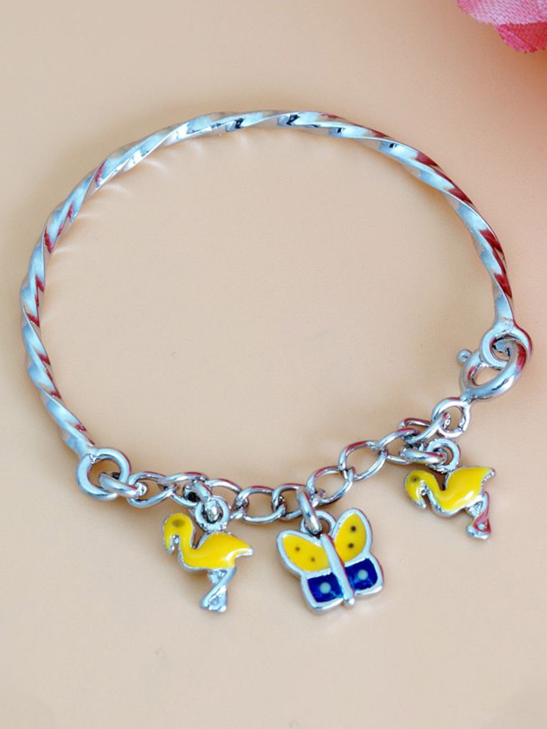 

Tuanz Silver Jewelry Kids Set Of 2 Rhodium-Plated 925 Silver Bangle-Style Bracelets