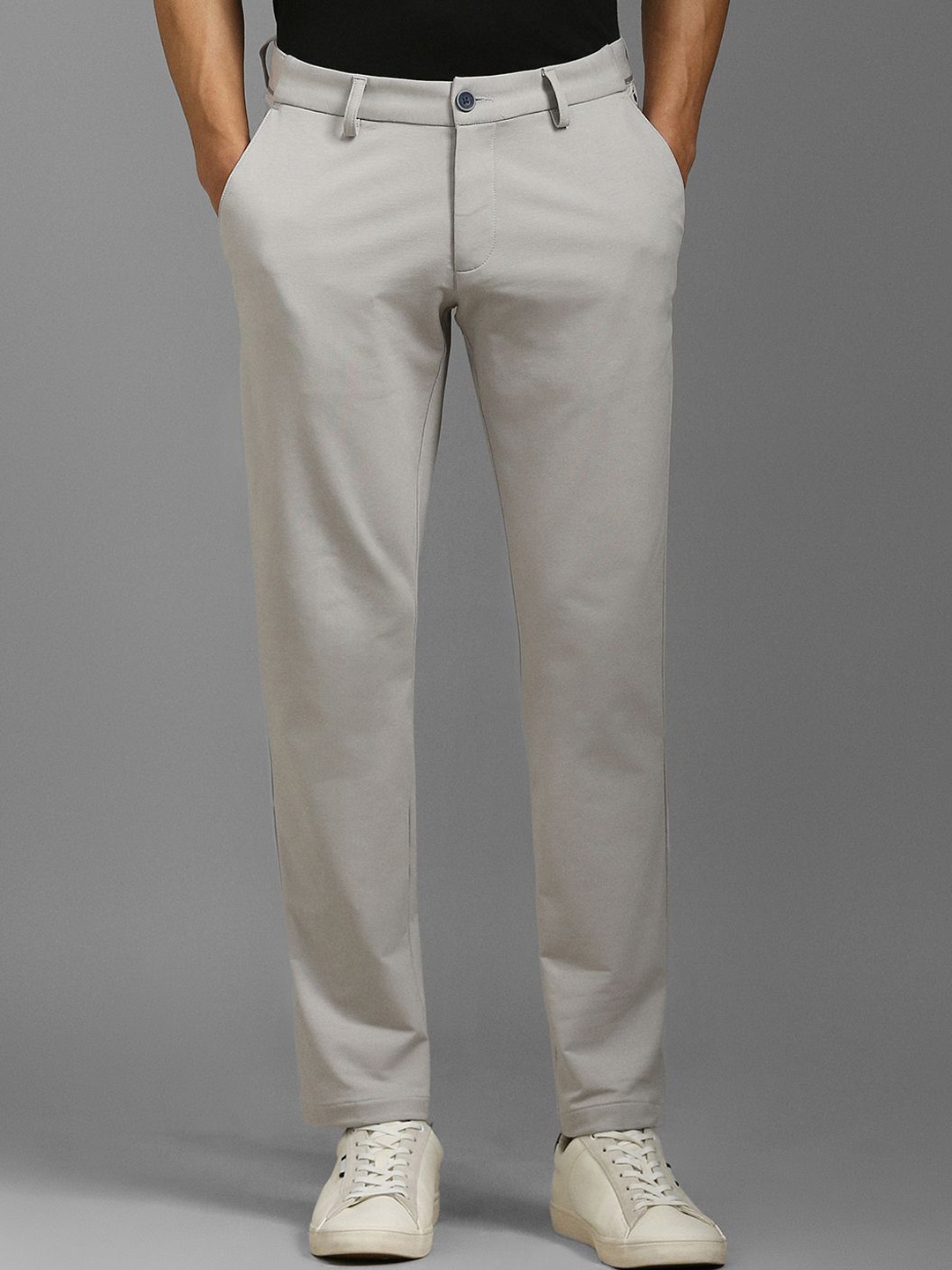 

Louis Philippe Sport Men Cotton Slim Fit Trousers, Grey