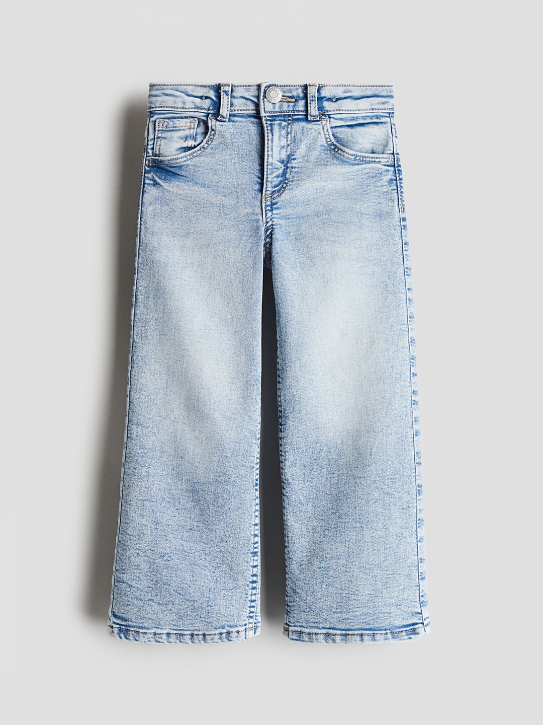 

H&M Girls Superstretch Wide Leg Jeans, Blue