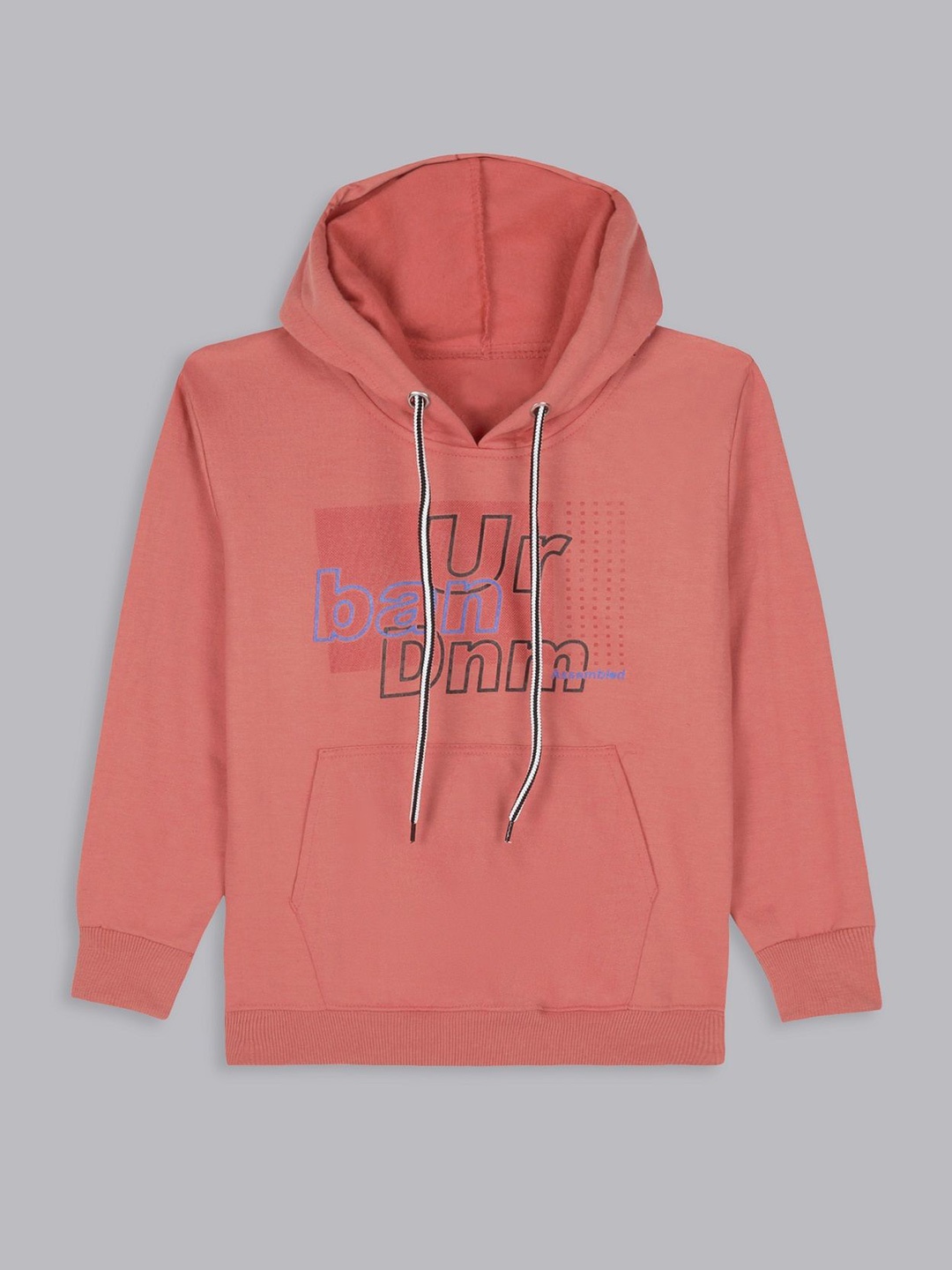 

BAESD Boys Printed Hooded Sweatshirt, Peach