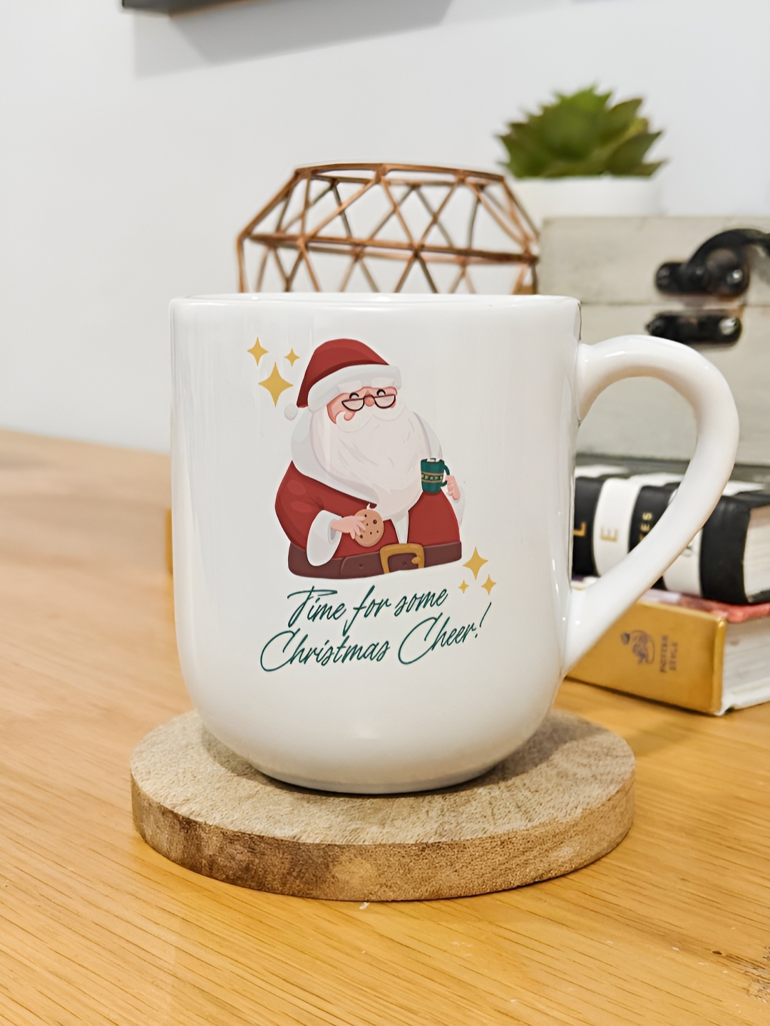 

One Posh Home White & Red Printed Ceramic Mug 250ml