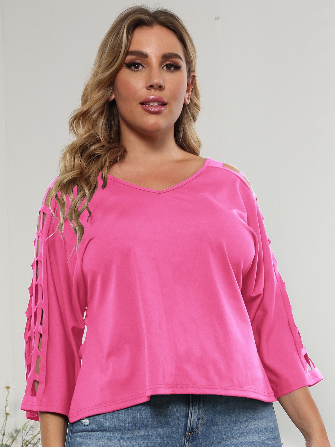 

StyleCast Curve Top, Fuchsia