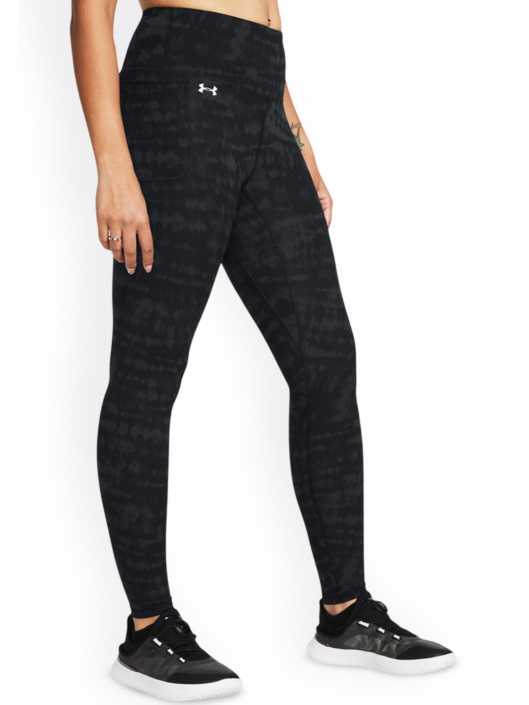 

UNDER ARMOUR Women UA Motion Printed High-Rise Tights, Black