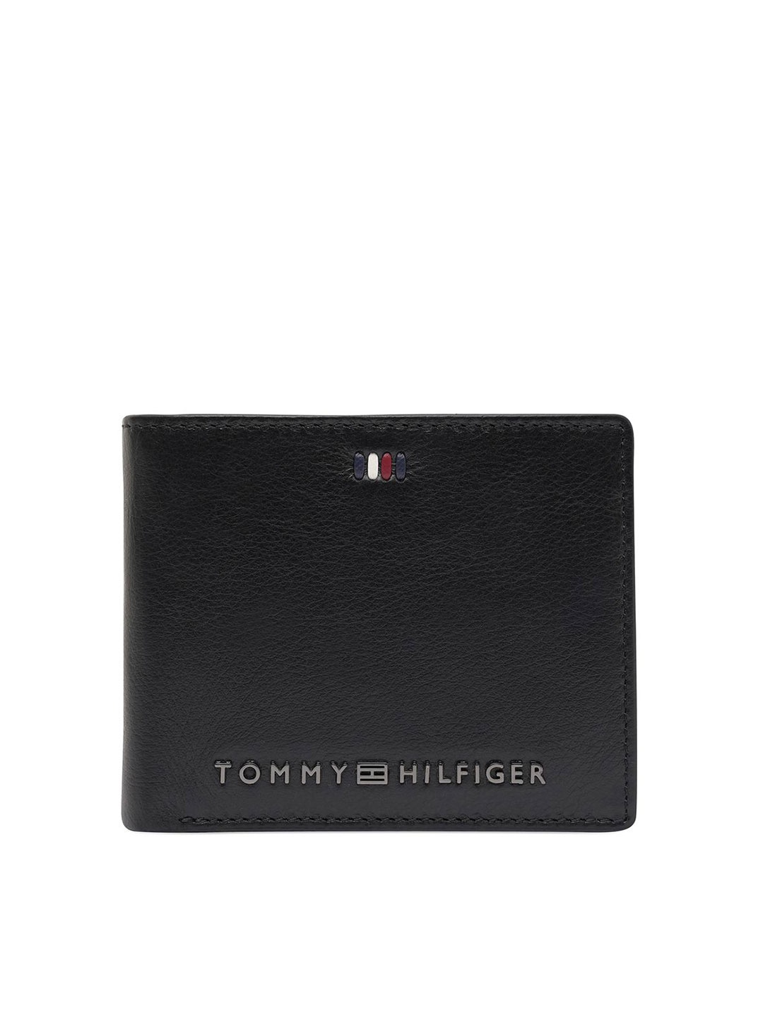 

Tommy Hilfiger Men Leather Two Fold Wallet with SIM Card Holder, Black