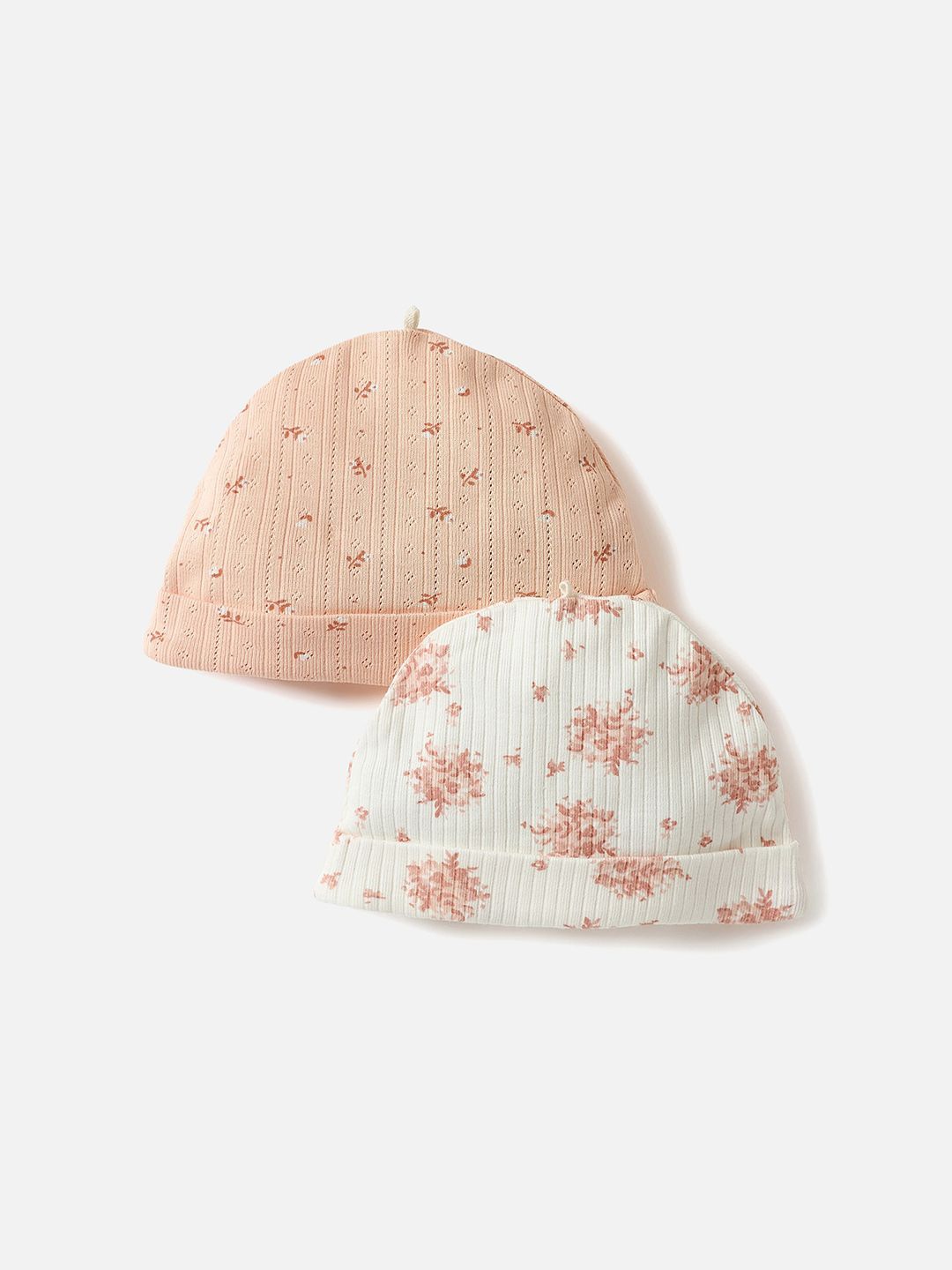 

Juniors by Babyshop Girls Pack of 2 Printed Beanie, Pink