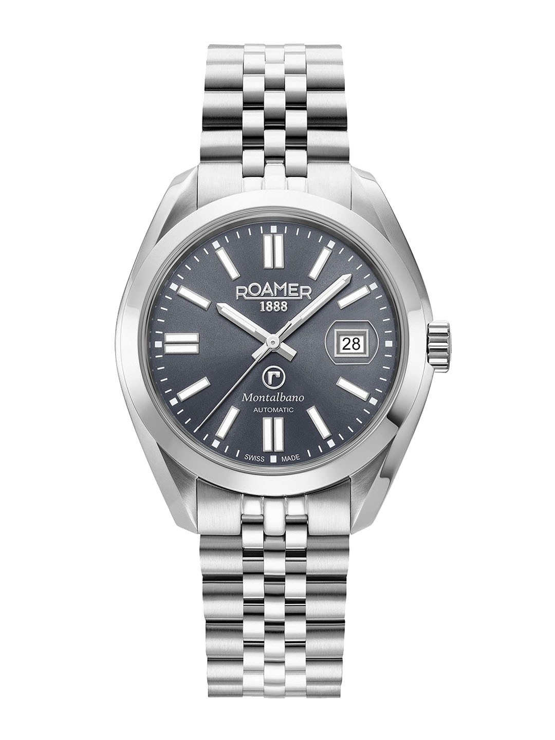 

ROAMER Men Stainless Steel Straps Analogue Motion Powered Watch 996983 41 55 20, White
