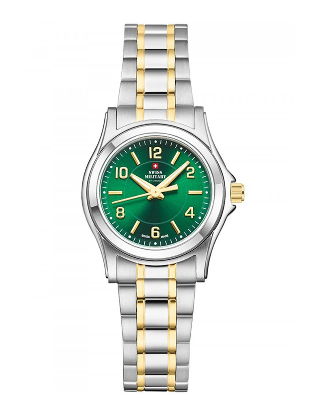 

Swiss Military by Chrono Women Dial & Stainless Steel Bracelet Style Straps Analogue Watch SM34003.28, Multi