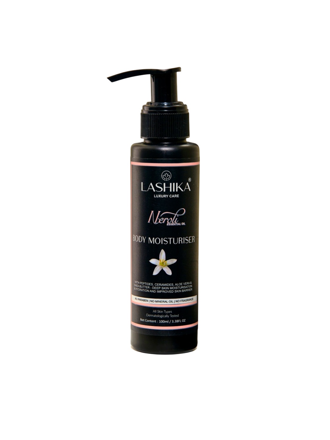 

LASHIKA Neroli Body Moisturizer - 100 ml, Black