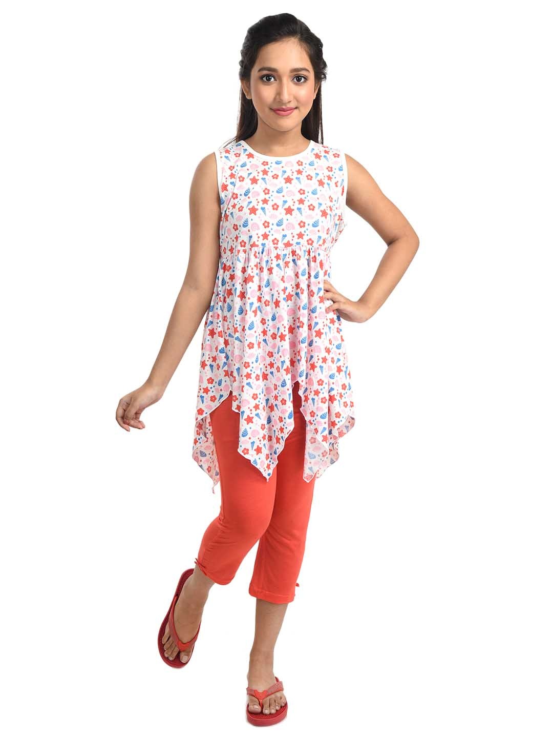 

Clothe Funn Boys Printed Pure Cotton Top with Pyjamas, White