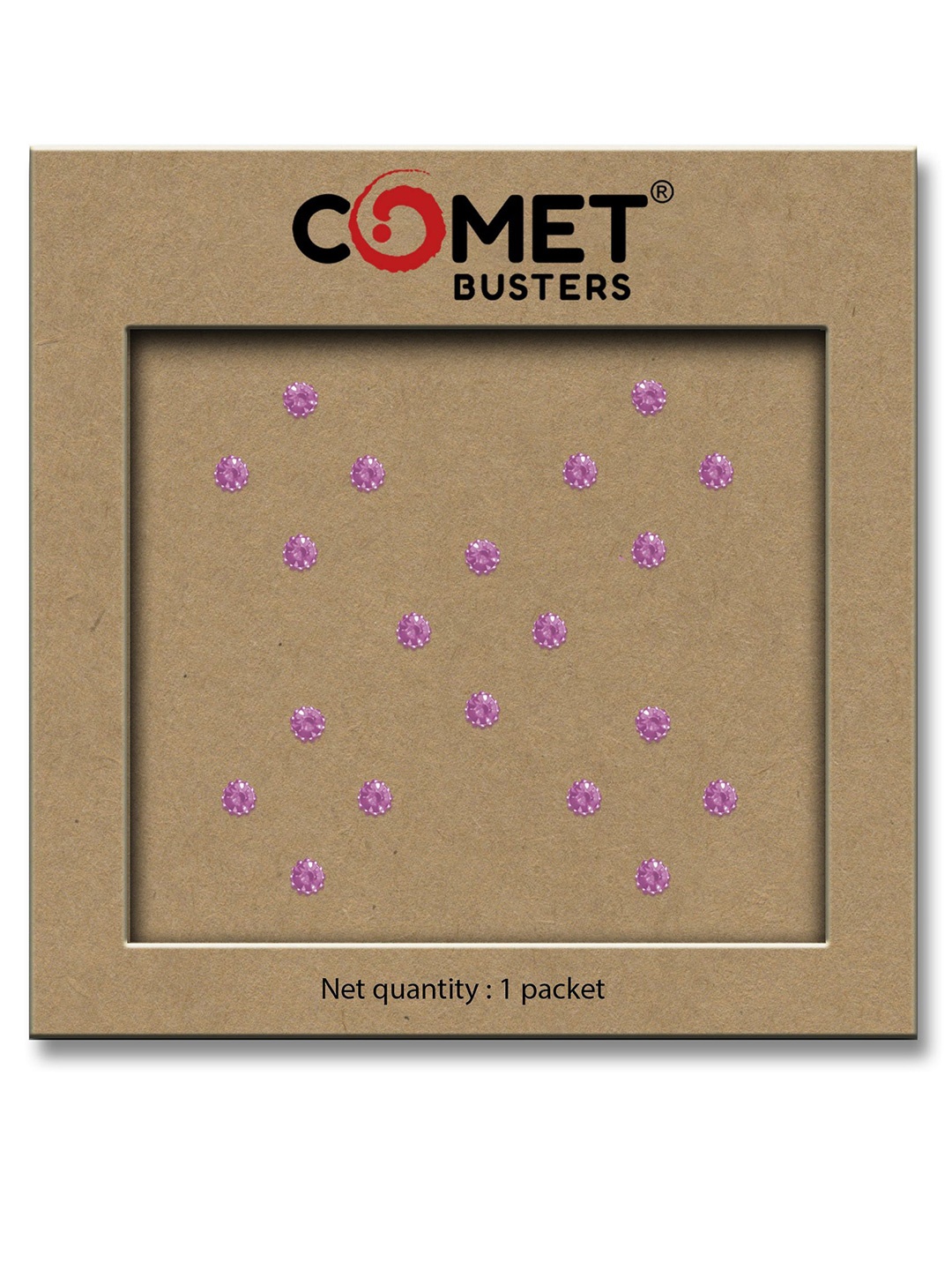 

Comet Busters Beautiful Traditional Circular Bindi - Pink