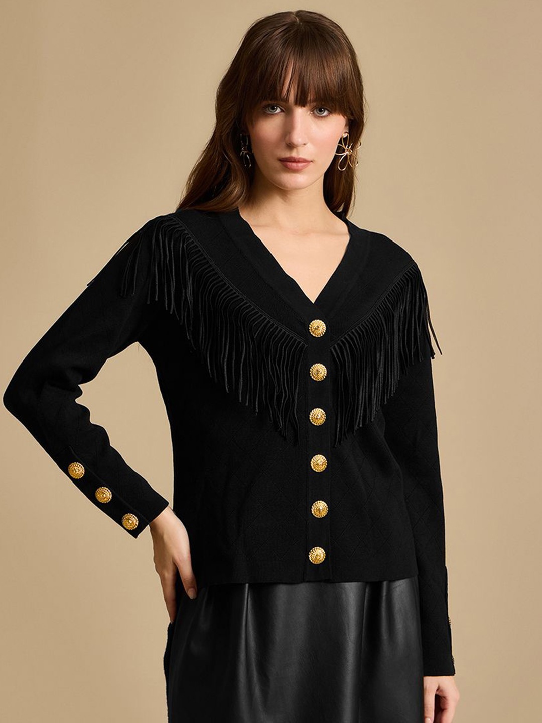 

Kazo Women Cardigan, Black