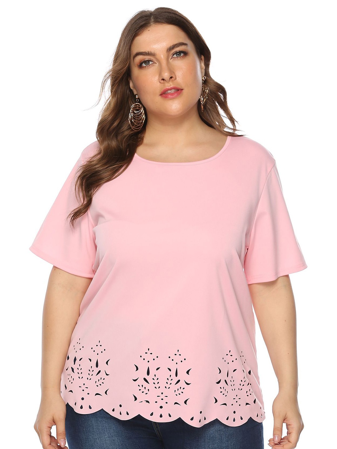 

StyleCast Curve Top, Pink