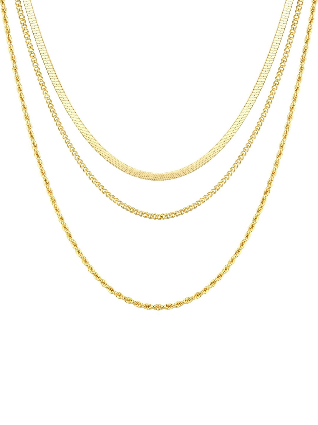 

StyleCast x Revolte Stainless Steel Gold-Plated Layered Chain