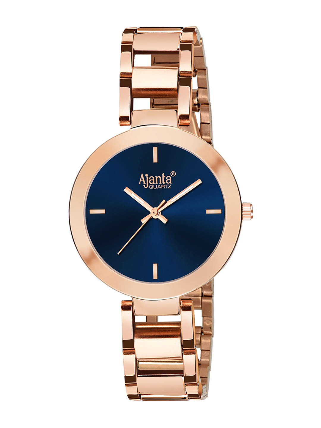 

Ajanta Quartz Women Dial & Bracelet Style Straps Reset Time Analogue Watch AWC043MSL BR R, Blue