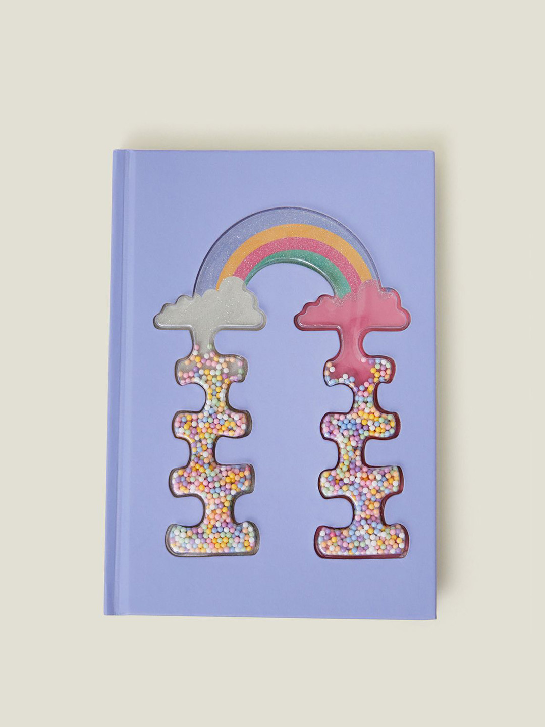 

Accessorize Purple & Yellow Rainbow Printed Notebook
