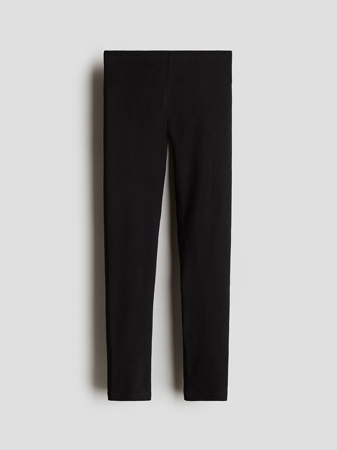 

H&M Cotton Jersey Leggings, Black