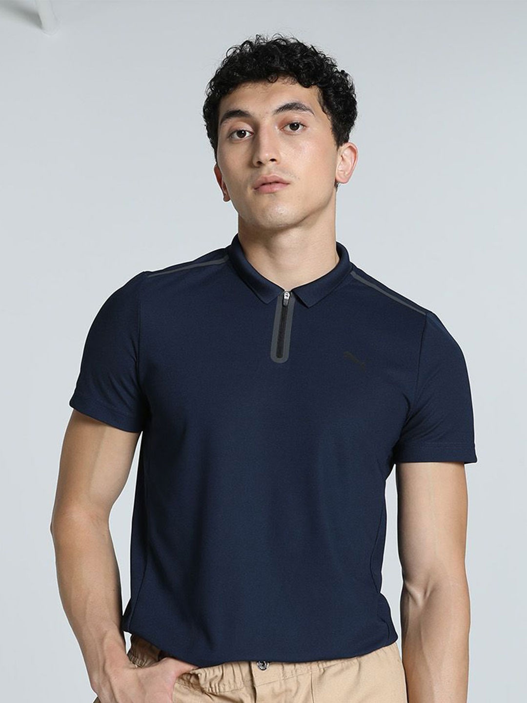 

Puma Men Utility Self Design Tshirt, Navy blue