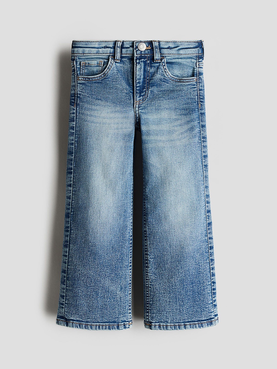 

H&M Superstretch Wide Leg Jeans, Navy blue