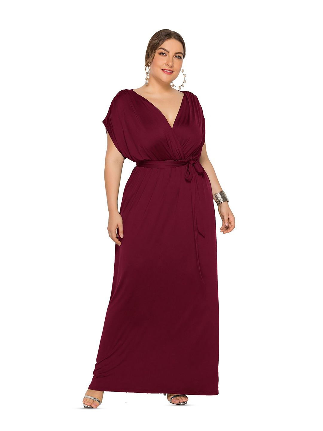 

StyleCast Curve Women Fit & Flare Dress, Maroon