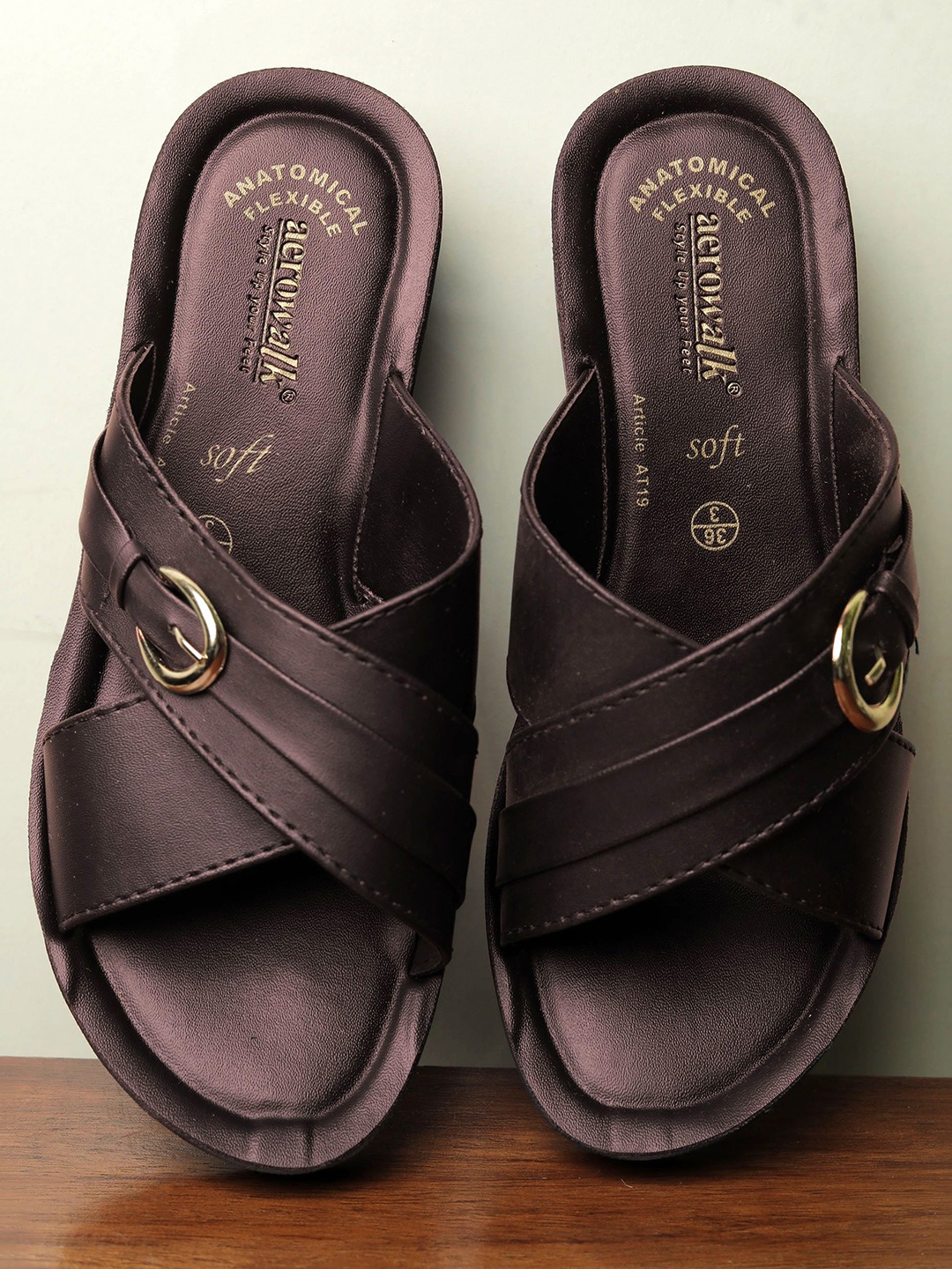 

Aerowalk Women Wedge Heels Sandals, Brown