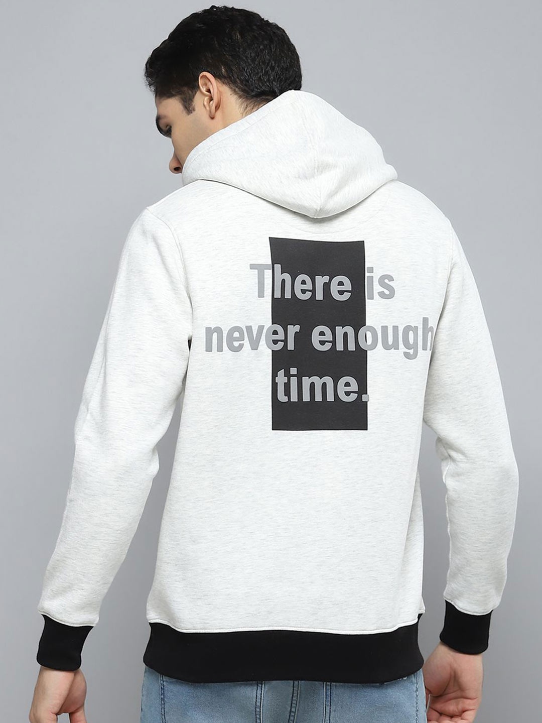 

Cloak & Decker Men Printed Hooded Pullover Sweatshirt, Grey