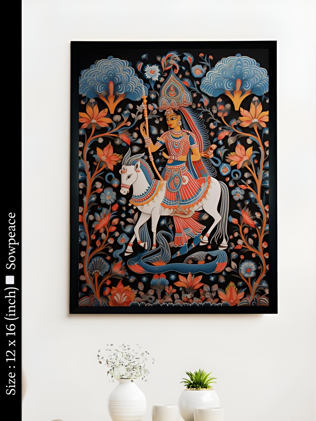 

SOWPEACE Black & Orange 1 Piece Canvas Other Wall Paintings