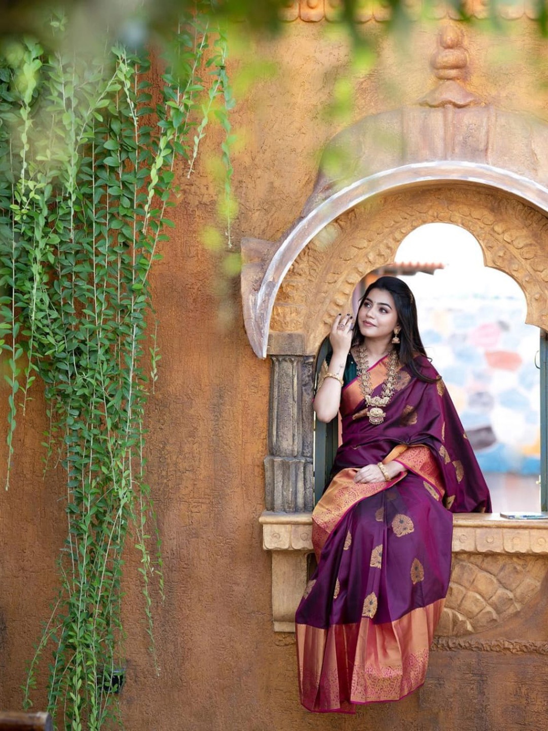 

Visit Wear Woven Design Zari Pure Silk Banarasi Saree, Lavender