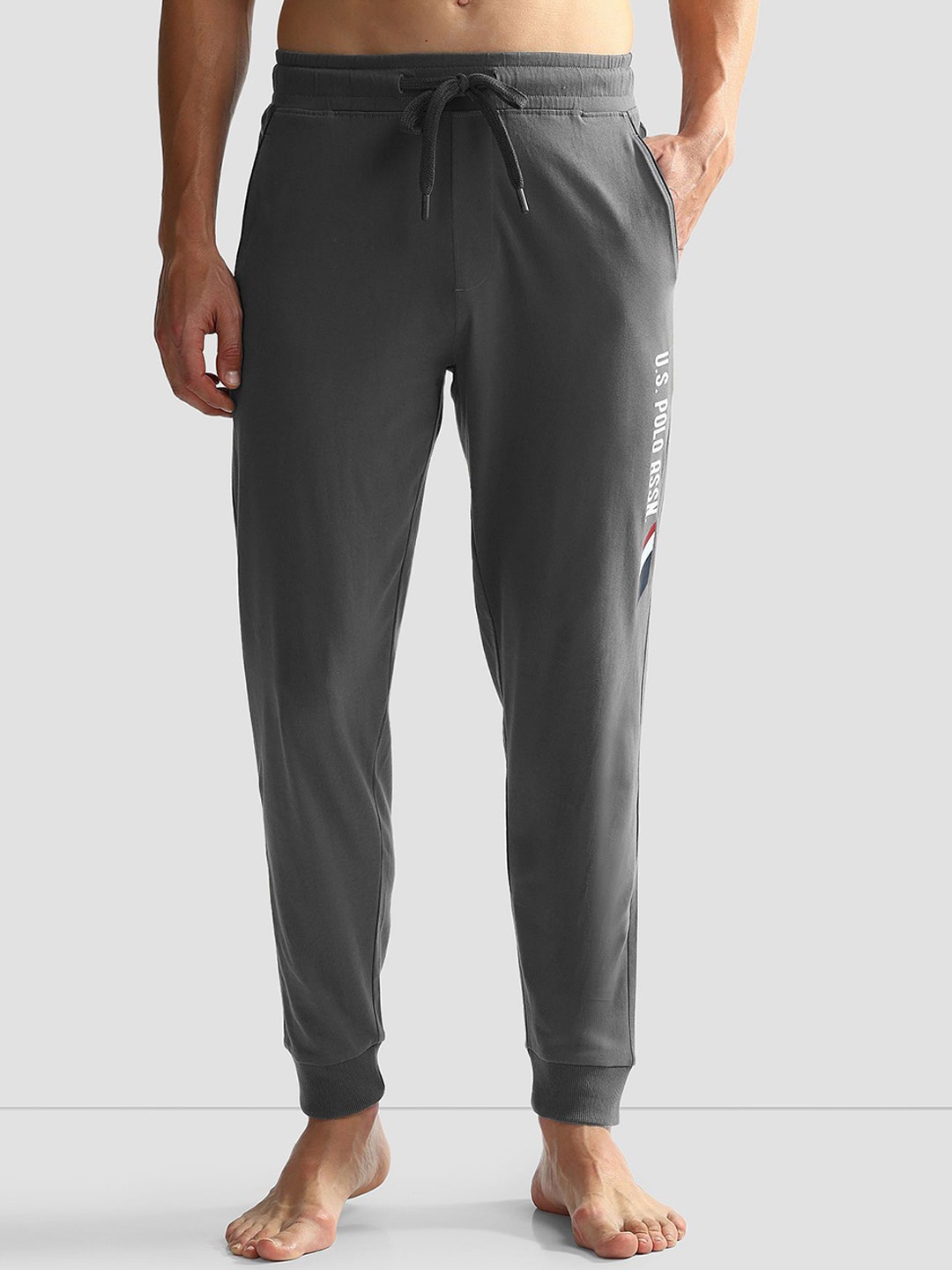 

U.S. Polo Assn. Men Mid-Rise OJ005 Lounge Pants, Grey