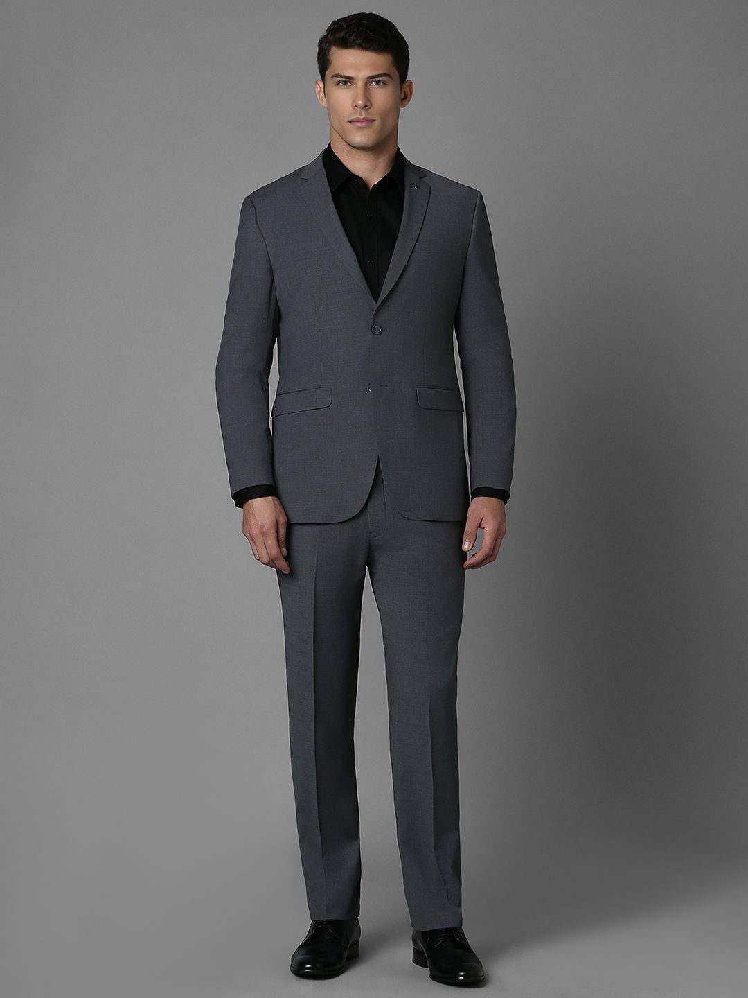 

Louis Philippe Men Slim-Fit Single-Breasted Two-Piece Formal Suit, Grey