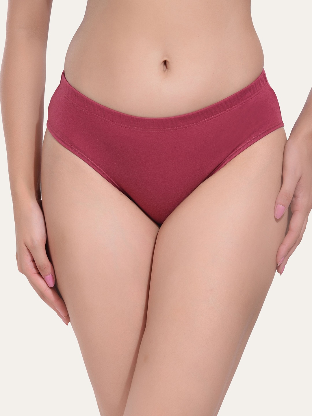 

Bruchi CLUB Women Solid Pure Cotton Hipster Briefs BC-PN-NIA-FALSA-S, Rose