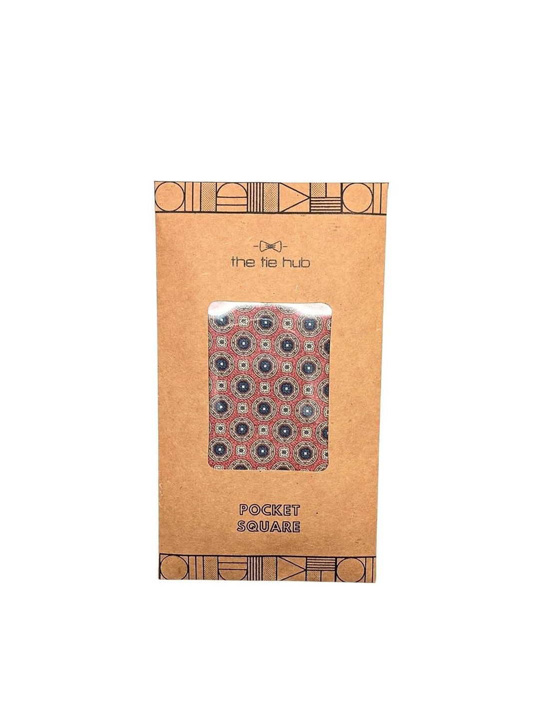 

The Tie Hub Printed Pocket Squares, Red