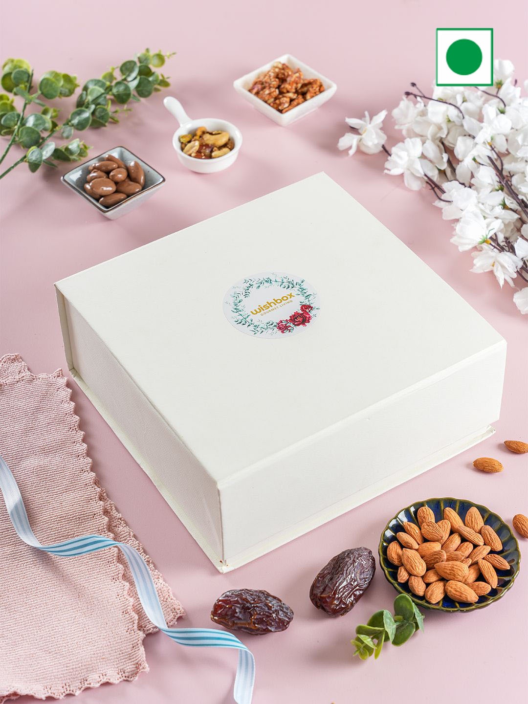 

Wishbox Mix Dry Fruits With 10g Silver Coin, Brown