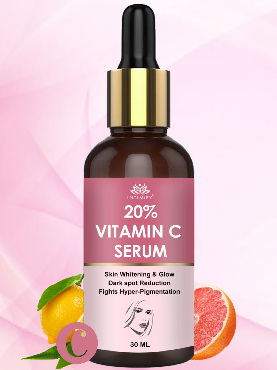 

INTIMIFY 20% Vitamin C Face Serum For Spotless Skin - 30ml, Brown