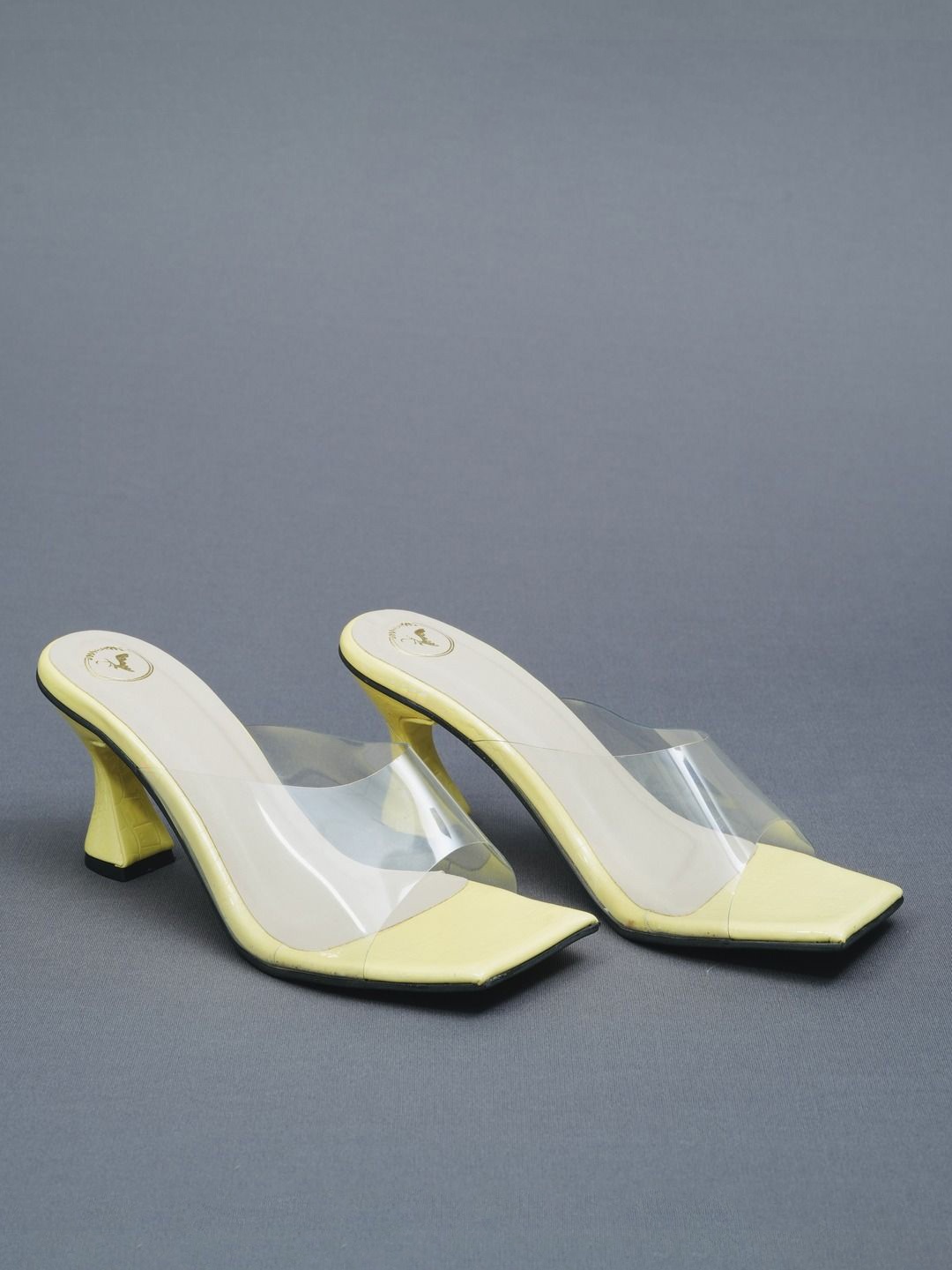 

Sana K Luxurious Footwear Block Heeled Sandals, Yellow