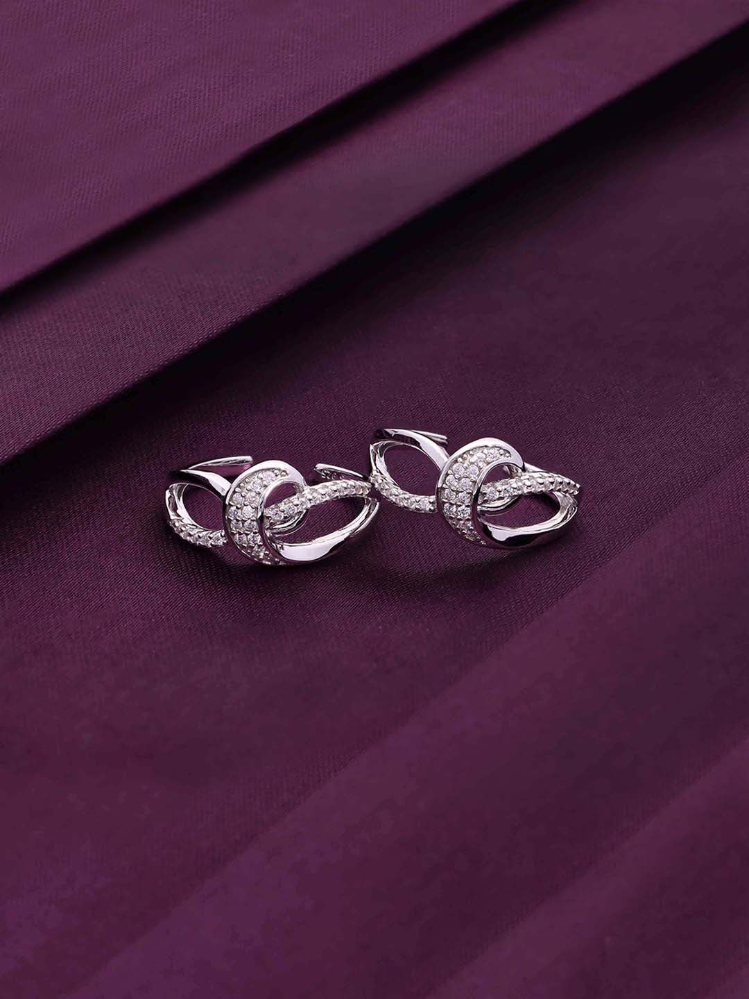 

KAI JEWEL Rhodium-Plated Toe Rings, Silver