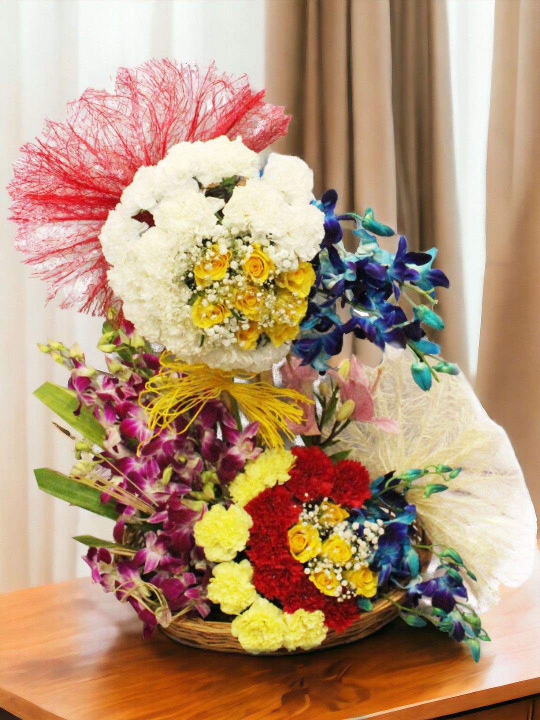 

bettergiftflowers A Grand Arrangement Of Mix Flowers, White