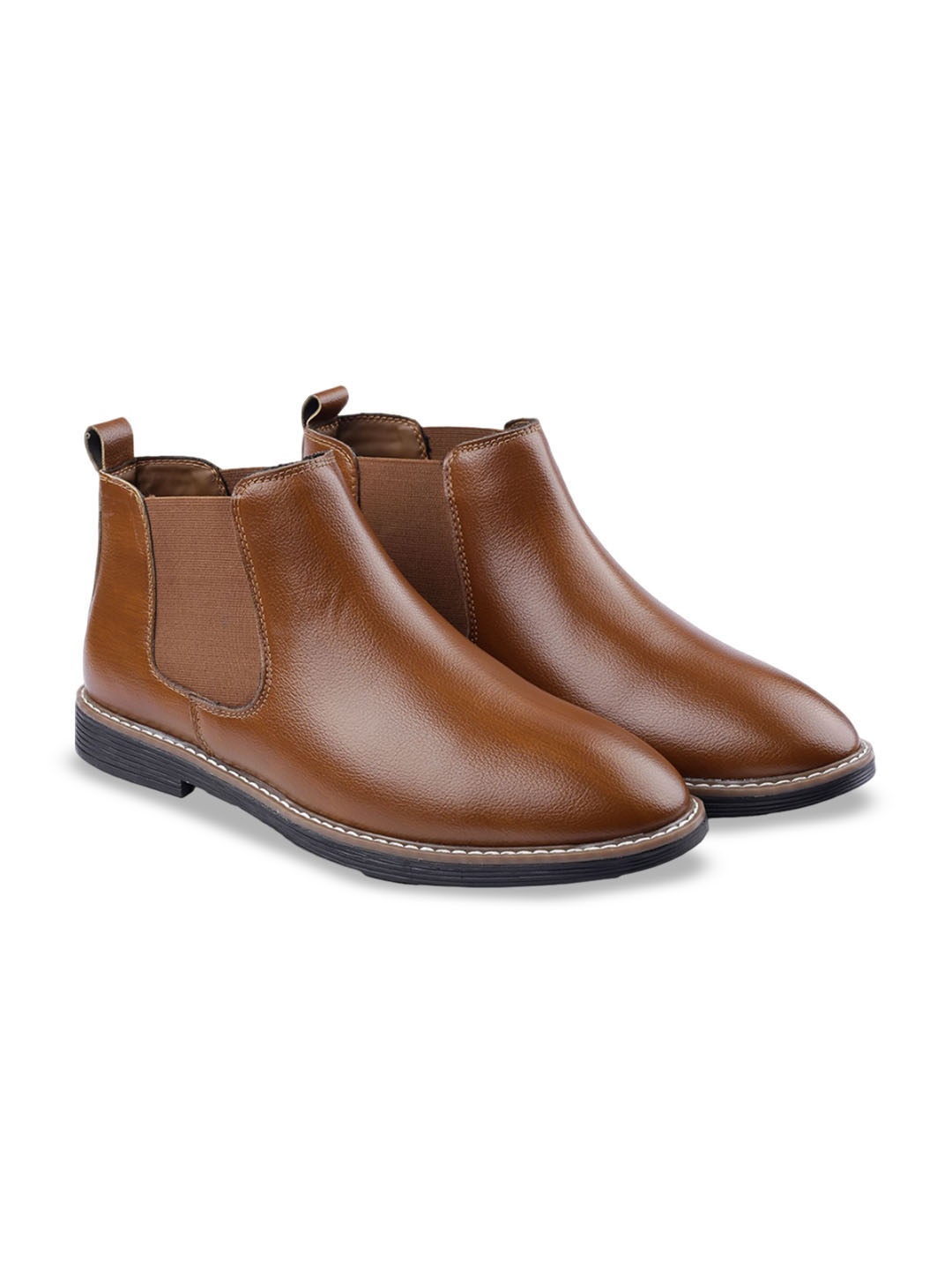

Bxxy Men Block Heeled Chelsea Boots, Tan