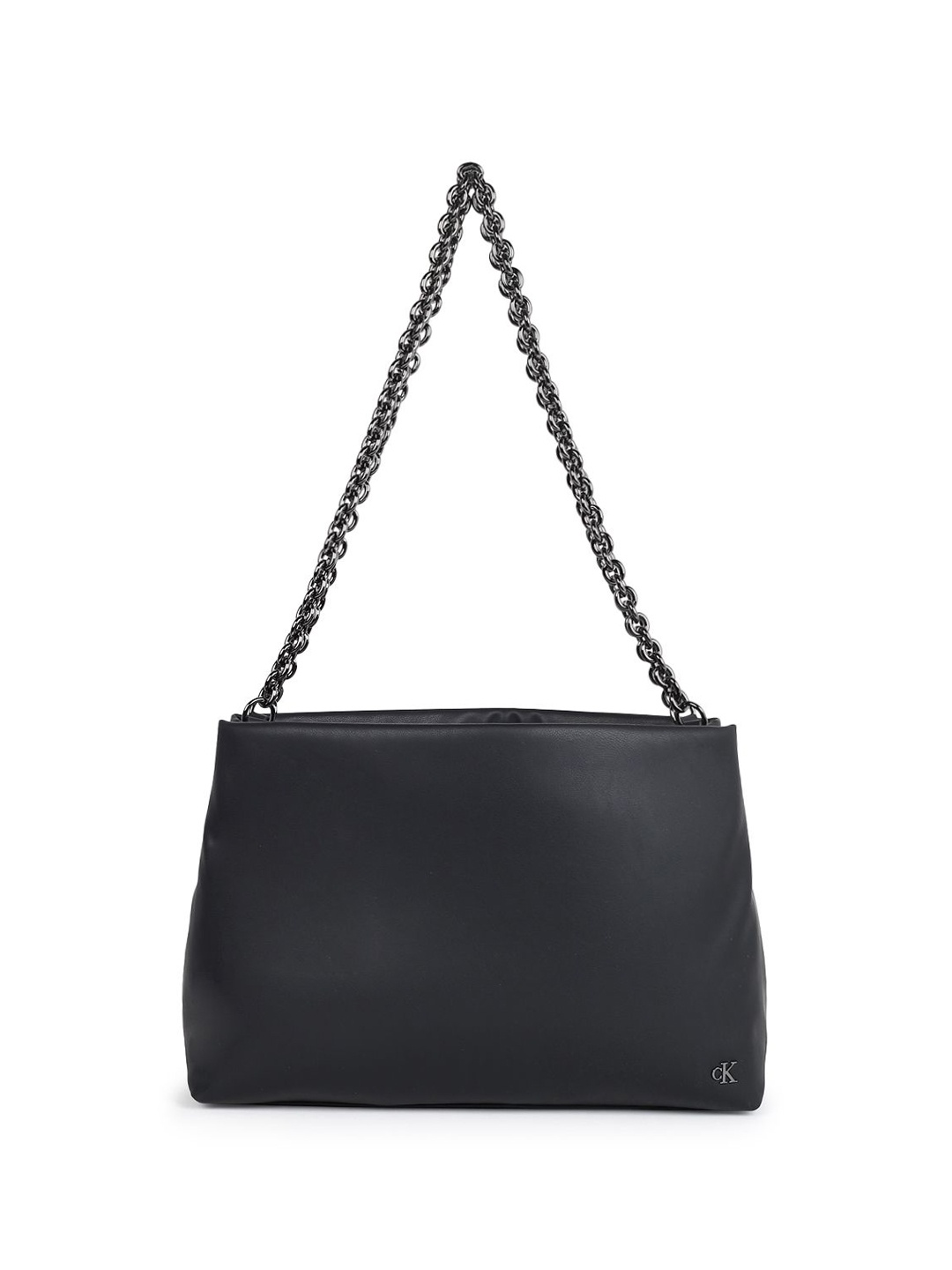 

Calvin Klein Women Solid Structured Hobo Bag, Black