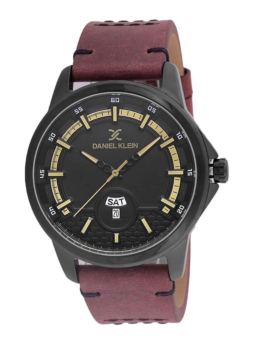 

Daniel Klein Men Dial & Leather Straps Analogue Watch DK.1.13737-5, Black