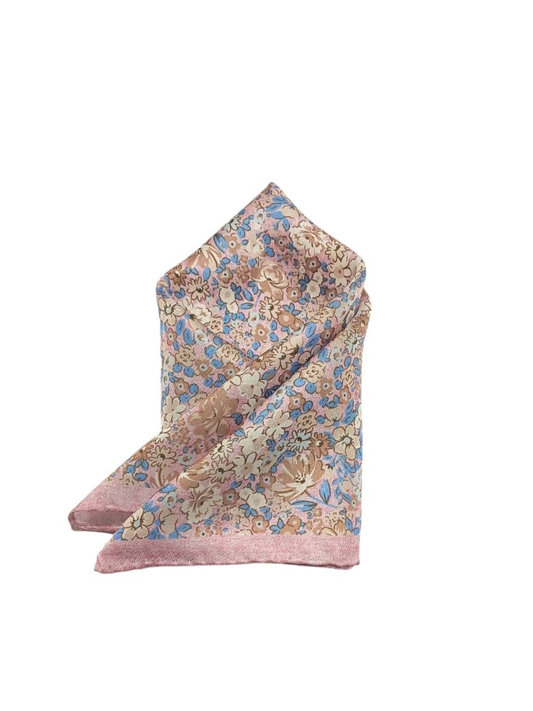 

The Tie Hub Printed Silk Pocket Squares, Pink