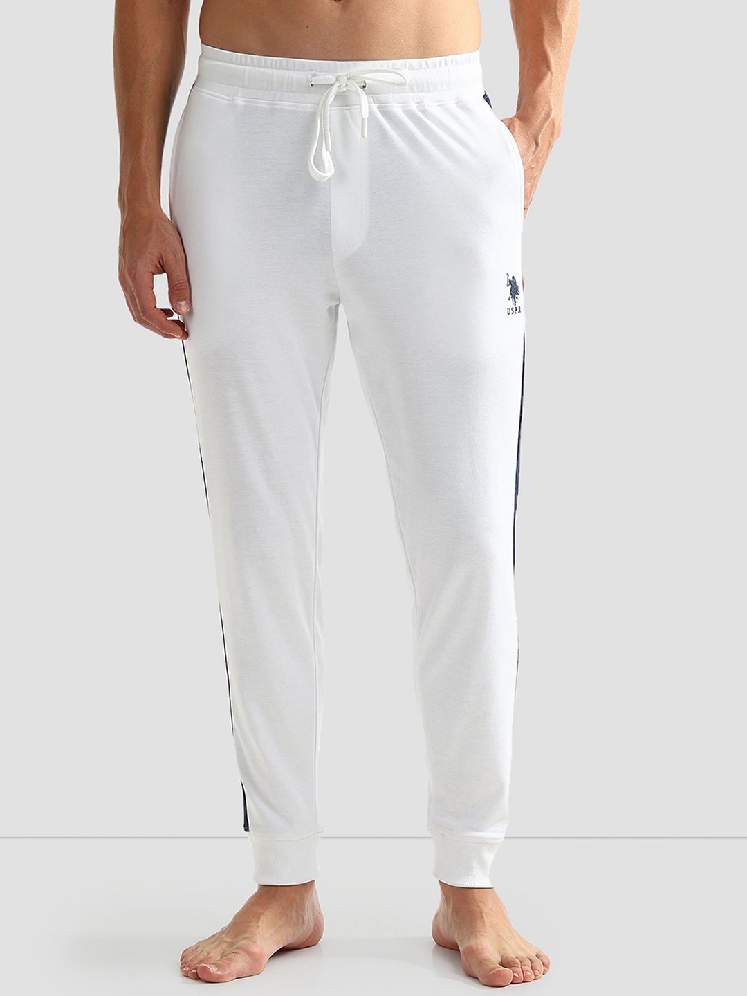 

U.S. Polo Assn. Mens Solid OJ004 Lounge Joggers, White