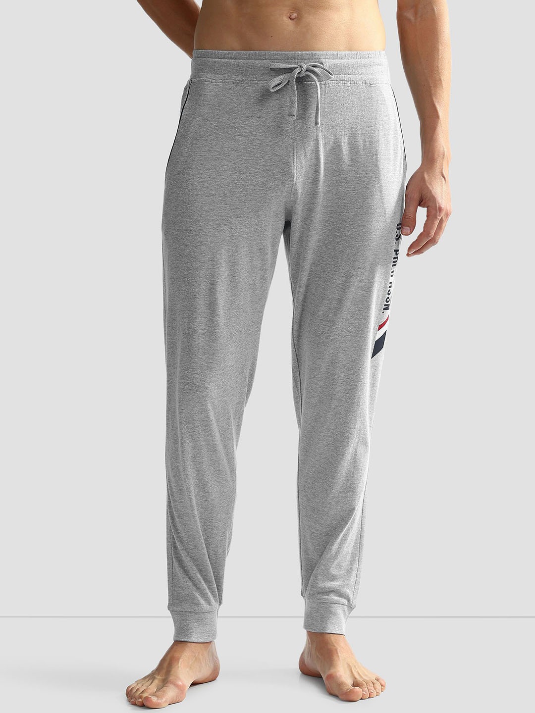 

U.S. Polo Assn. Men Mid Rise OJ005 Jogger Lounge Pants, Grey